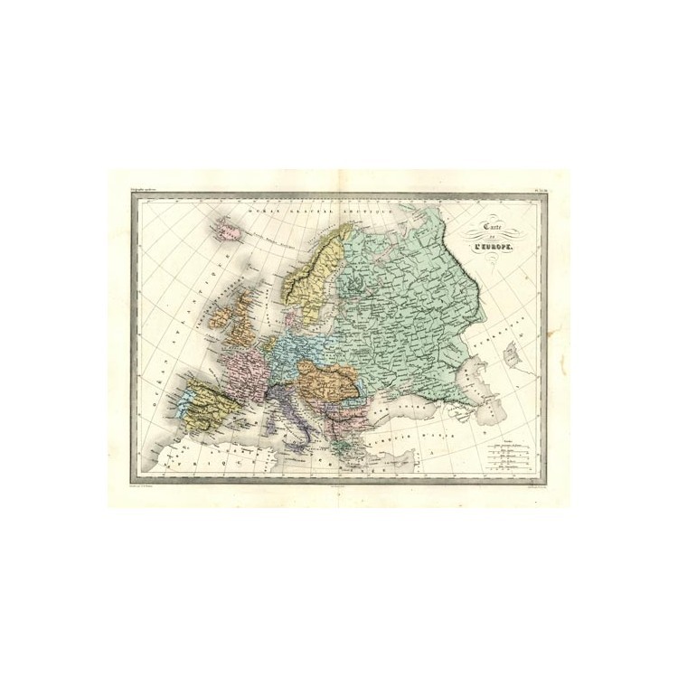  Παλιός χάρτης της Ευρώπης