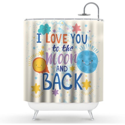 To the moon and back Κουρτίνα Μπάνιου