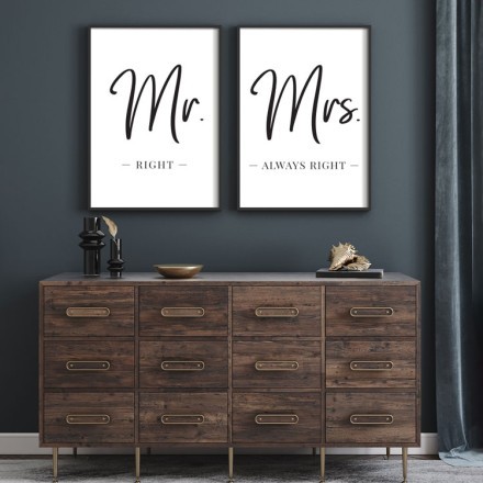 Mr. & Mrs. Gallery Wall σε Καμβά