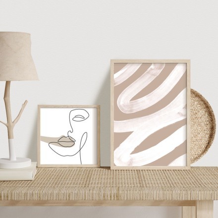 Mixed line art Gallery Wall σε Καμβά