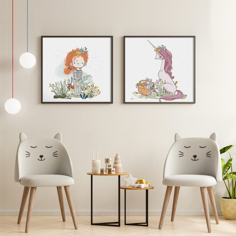Gallery Wall σε Καμβά Στέμμα Λουλουδιών