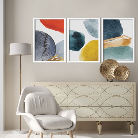 Πανδαισία χρωμάτων Gallery Wall σε Καμβά