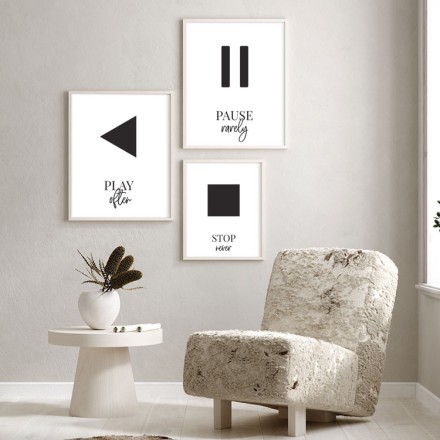 Σύνθεση μουσικής Gallery Wall σε Καμβά