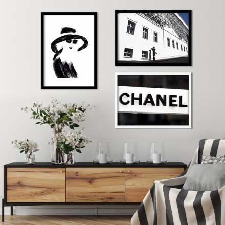 Chanel composition Gallery Wall σε Καμβά
