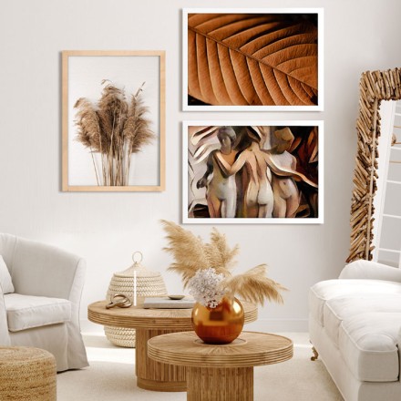 Fluffy grass and women Gallery Wall σε Καμβά