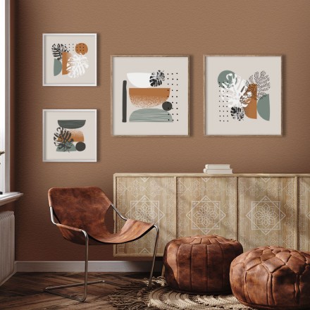 Tropical scenery Gallery Wall σε Καμβά