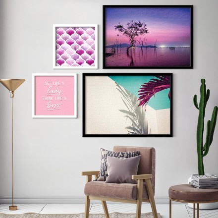 Girly formation Gallery Wall σε Καμβά