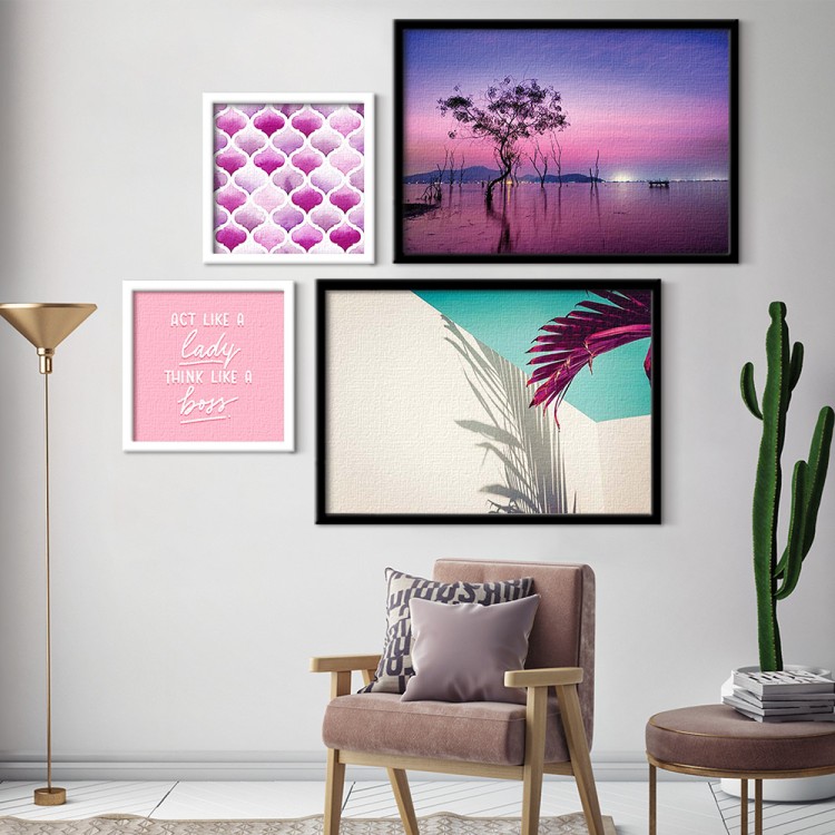 Gallery Wall σε Καμβά Girly formation
