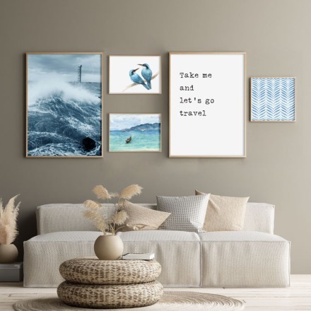 Ας ταξιδέψουμε! Gallery Wall σε Καμβά