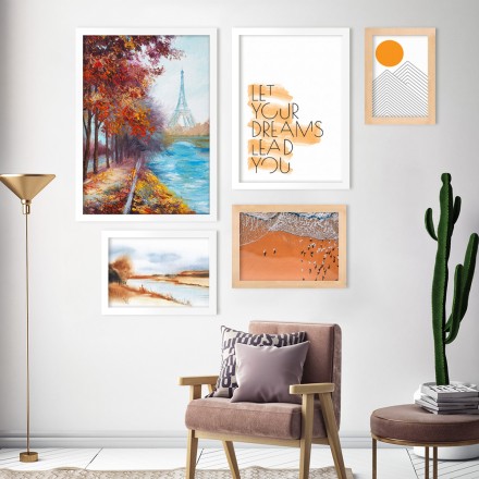 Όνειρα στη φύση Gallery Wall σε Καμβά