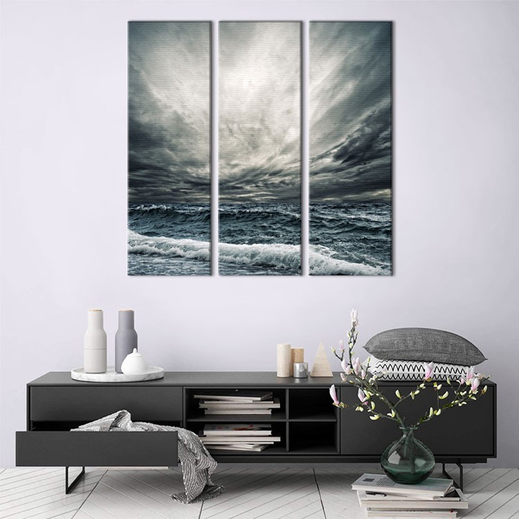 Multi Panel Πίνακας Άγρια θάλασσα