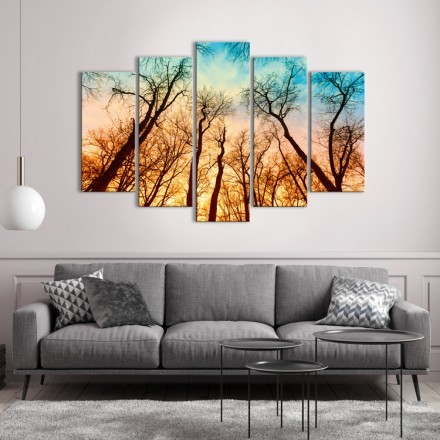 Γυμνά δέντρα Multi Panel Πίνακας