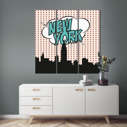 New York Multi Panel Πίνακας