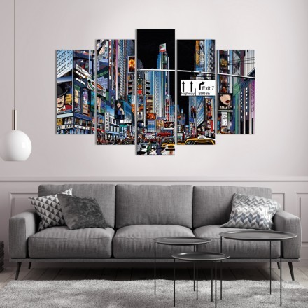 Δρόμος της Νέας Υόρκης Multi Panel Πίνακας