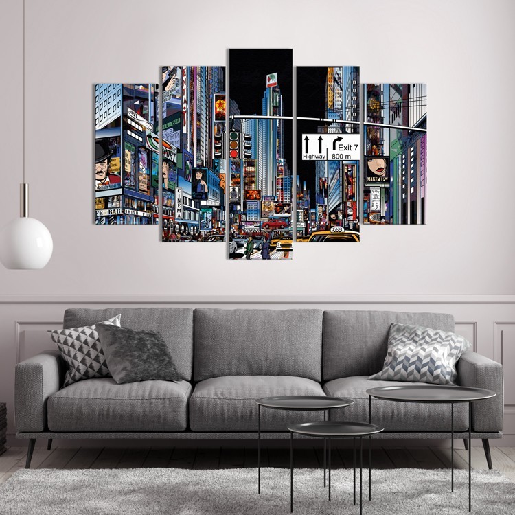 Multi Panel Πίνακας Δρόμος της Νέας Υόρκης