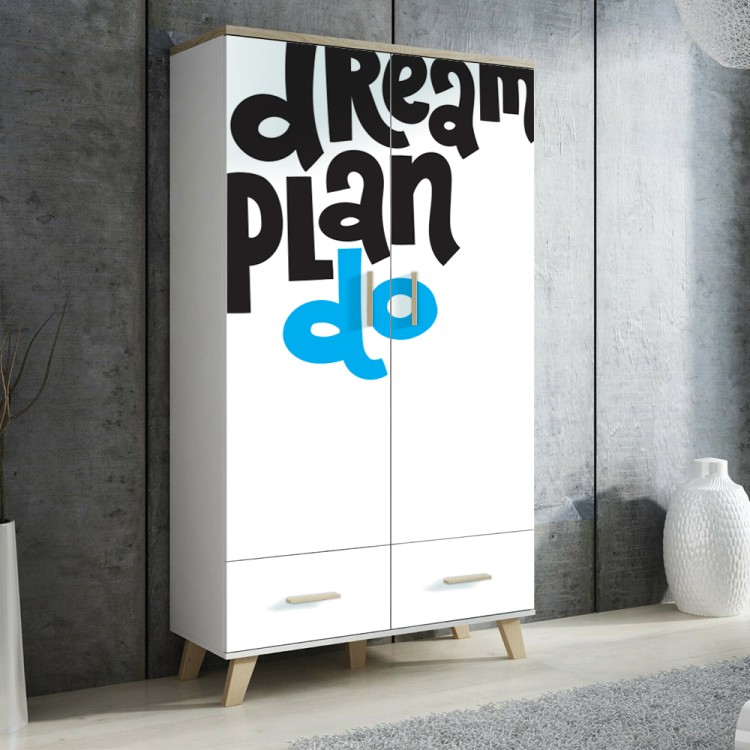 Αυτοκόλλητο Ντουλάπας Dream Plan Do