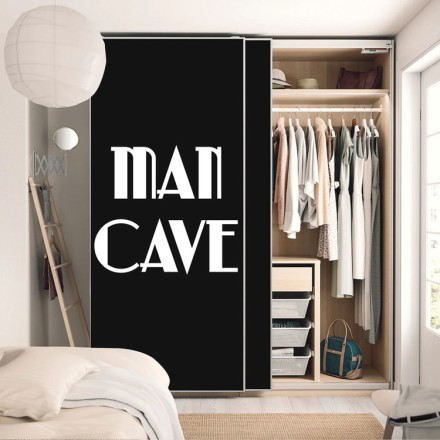 Man cave Αυτοκόλλητο Ντουλάπας