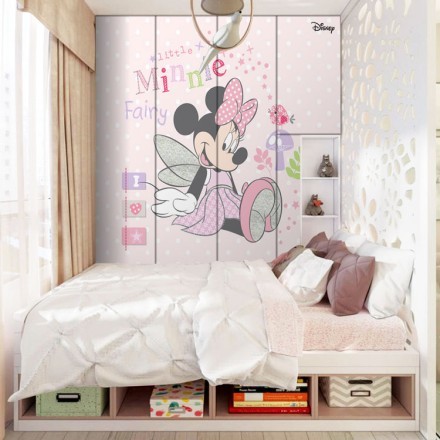 Fairy,Minnie Mouse Αυτοκόλλητο Ντουλάπας