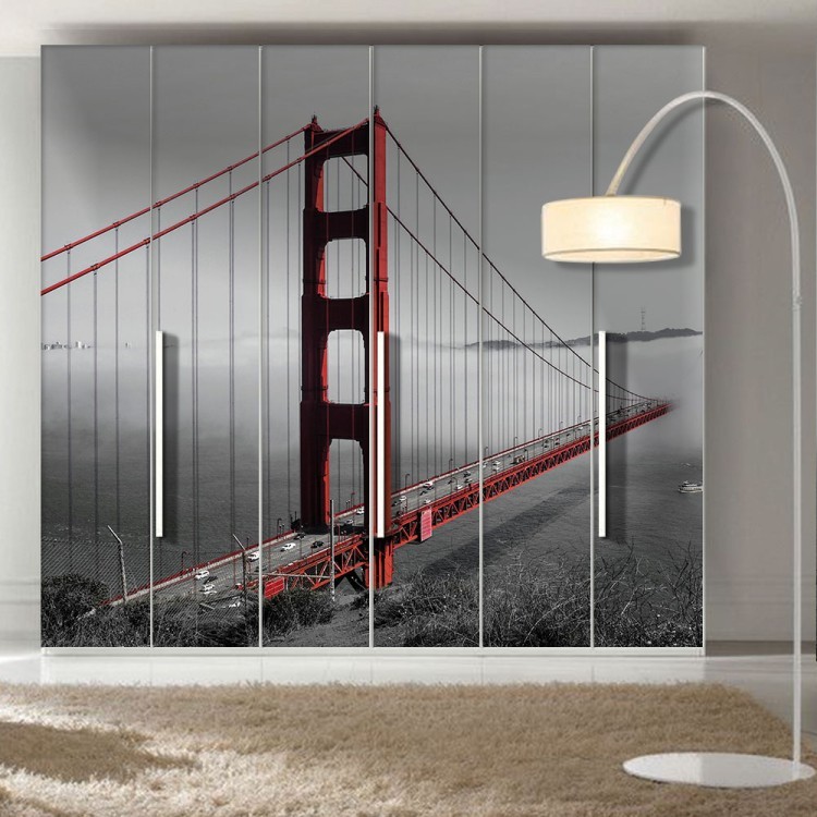 Αυτοκόλλητο Ντουλάπας Γέφυρα Golden Gate