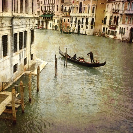 Καρτ ποστάλ από την Ιταλία.  Μεγάλο Κανάλι. Βενετία
