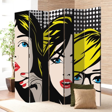 Pop art Πρόσωπα Παραβάν