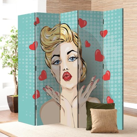 Pin-up γυναίκα Παραβάν