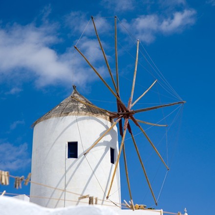 Οι μύλοι της Σαντορίνης