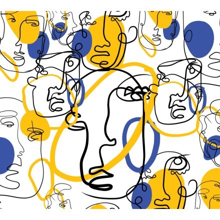 Blue-yellow Faces