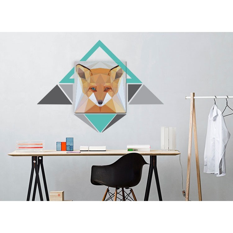 Πίνακα και Αυτοκόλλητο Diamond Fox