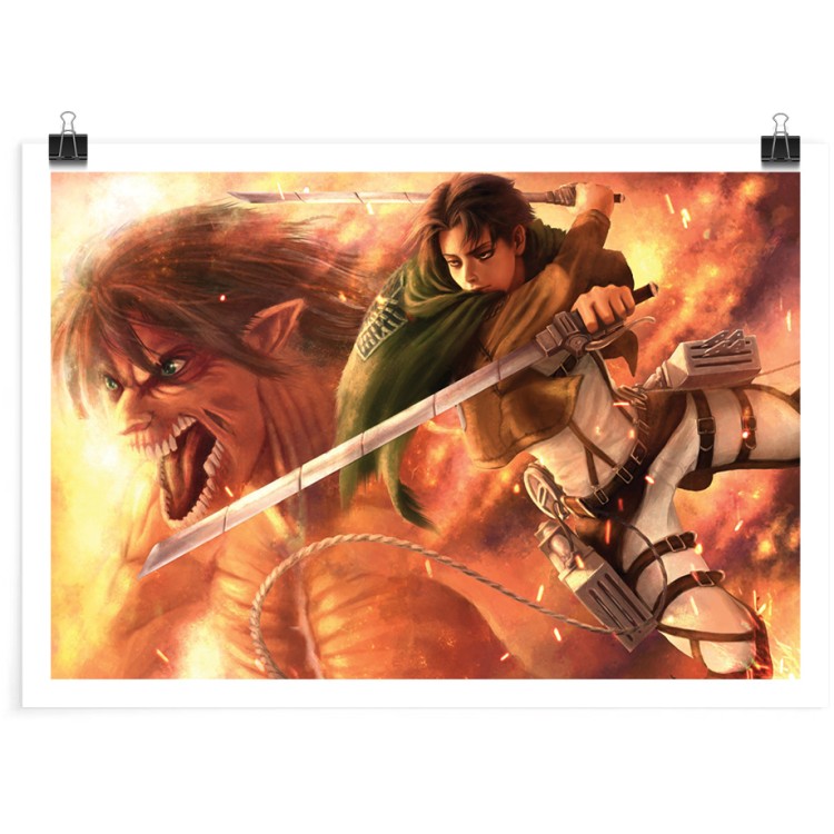 Πόστερ Levi and the Attack Titan - Attack on Titan