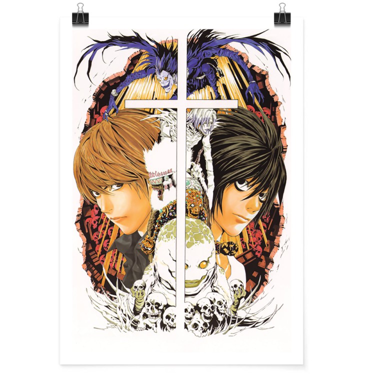 Πόστερ Light, L and Rynk - Death Note