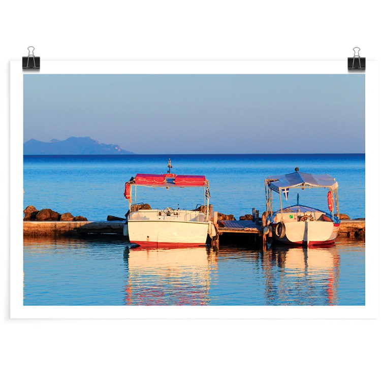 Πόστερ Καΐκια στη θάλασσα