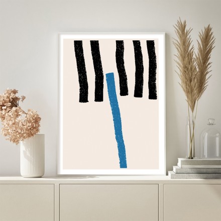 Blue & black lines