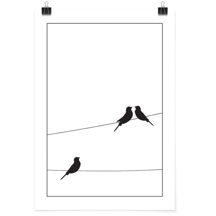 Birds on the cable Πόστερ