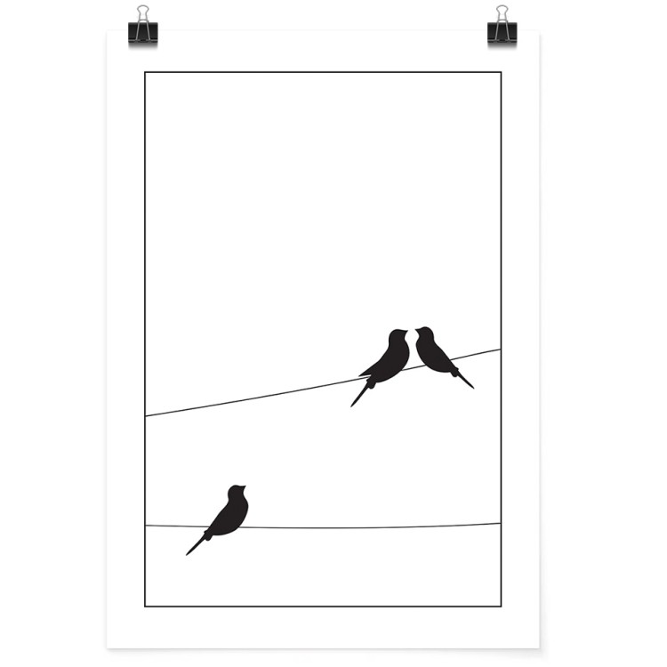 Πόστερ Birds on the cable