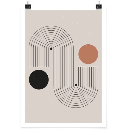 Abstract lines and circles