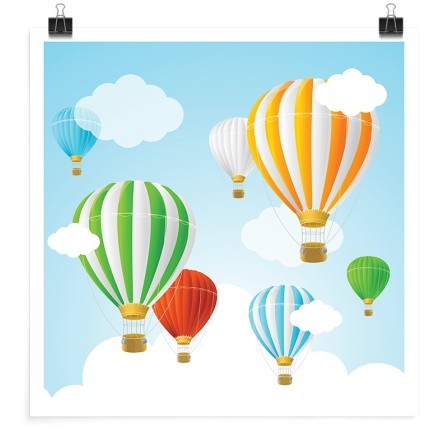 Αερόστατα στα σύννεφα Πόστερ