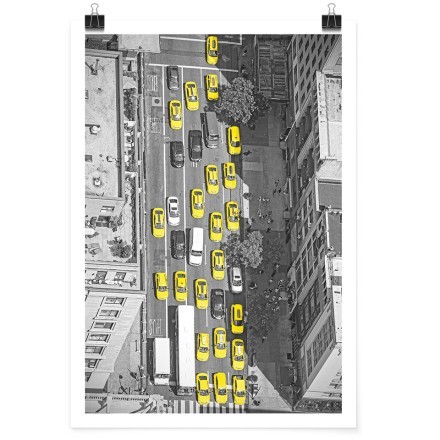 Κίτρινα αυτοκίνητα στη Νέα Υόρκη Πόστερ