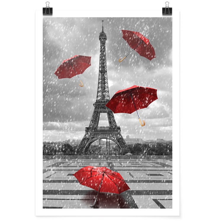 Πόστερ Βροχερό Παρίσι