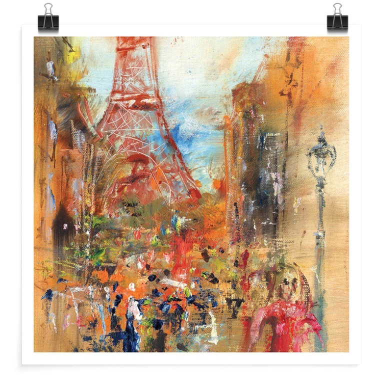 Πόστερ Ζωγραφισμένο Παρίσι