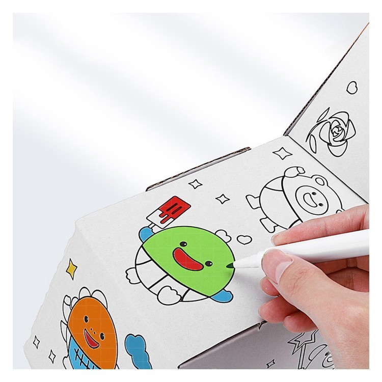 Παιδικά Lion DIY Doodle Χάρτινο Ζωάκι Για Ζωγραφική