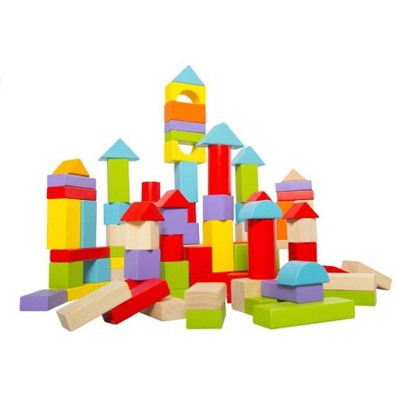 Castle Δημιουργικό Παιχνίδι Ξύλινο 100 Τεμάχια Παιδικά