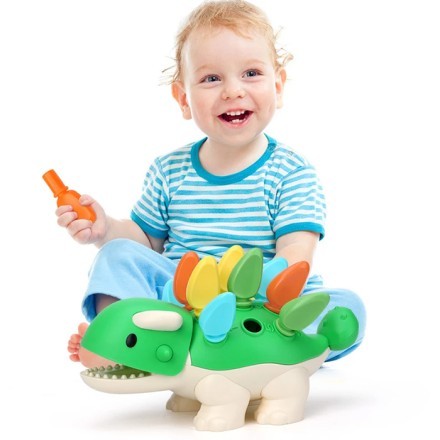 Babydino Εκπαιδευτικό Παιχνίδι Montessori Δεινόσαυρος Για Μωρά 18+ Μηνών 22,5x9,5x11,5cm Παιδικά