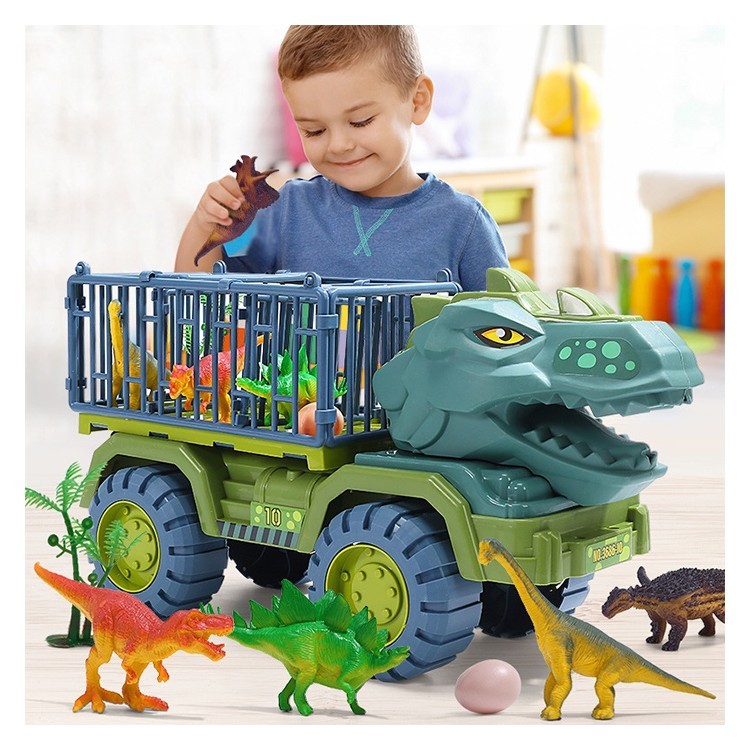 Παιδικά Jurassic Όχημα Δεινόσαυρος Σετ 6 Τεμαχίων 39x16x20cm