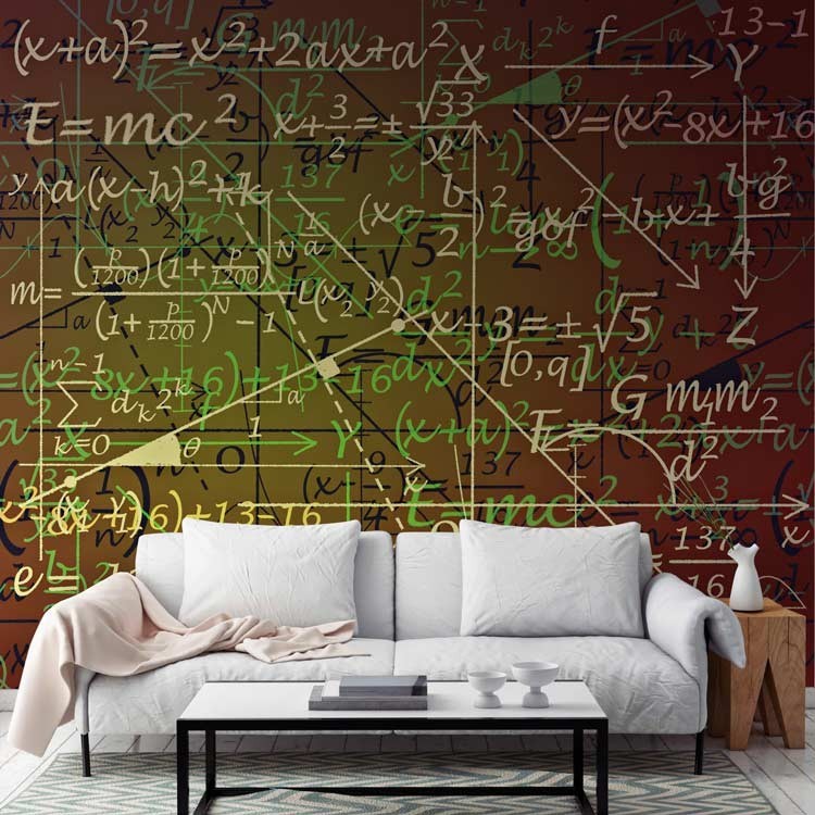 Ταπετσαρία Τοίχου Φόντο με μαθηματικές εξισώσεις