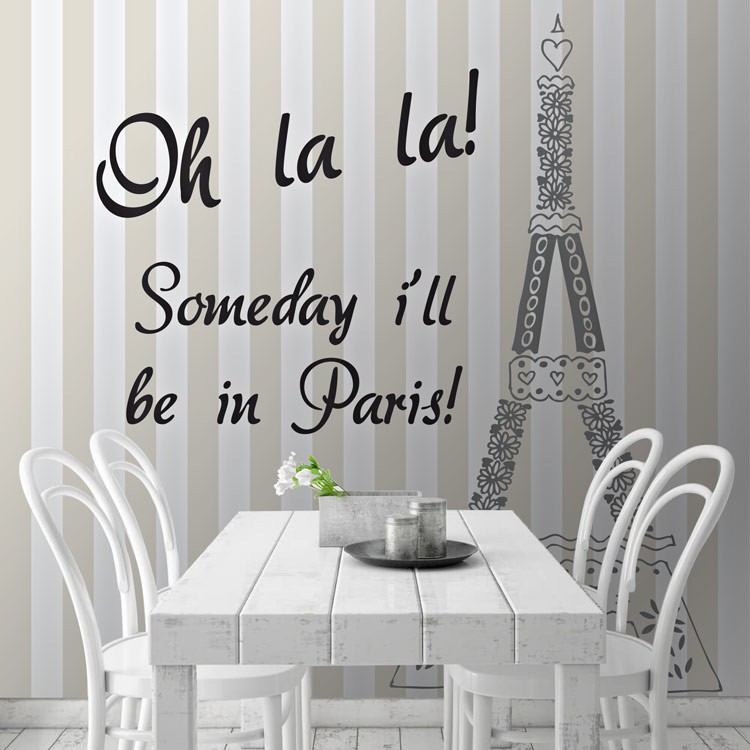 Ταπετσαρία Τοίχου Paris oh la la