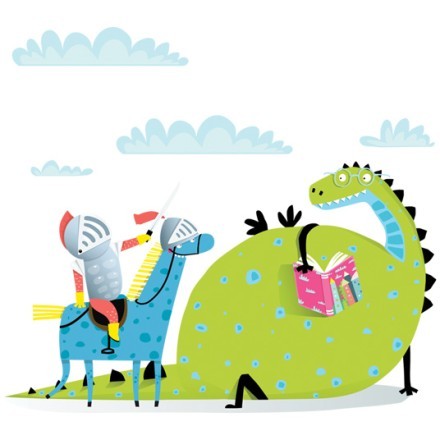 Δεινόσαυρος Διαβάζει Βιβλίο