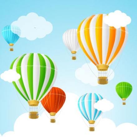 Αερόστατα ανεβαίνουν στον ουρανό