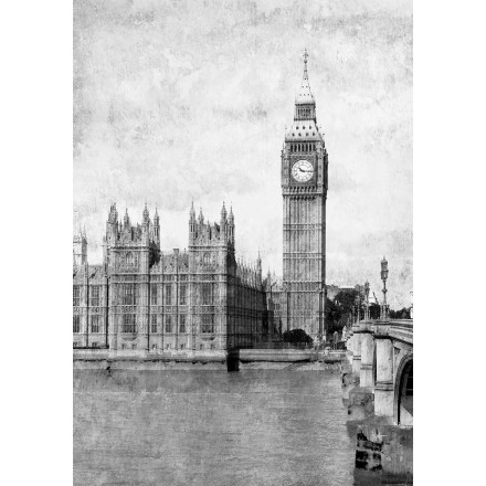 Ασπρόμαυρο Ρολόι του Big Ben