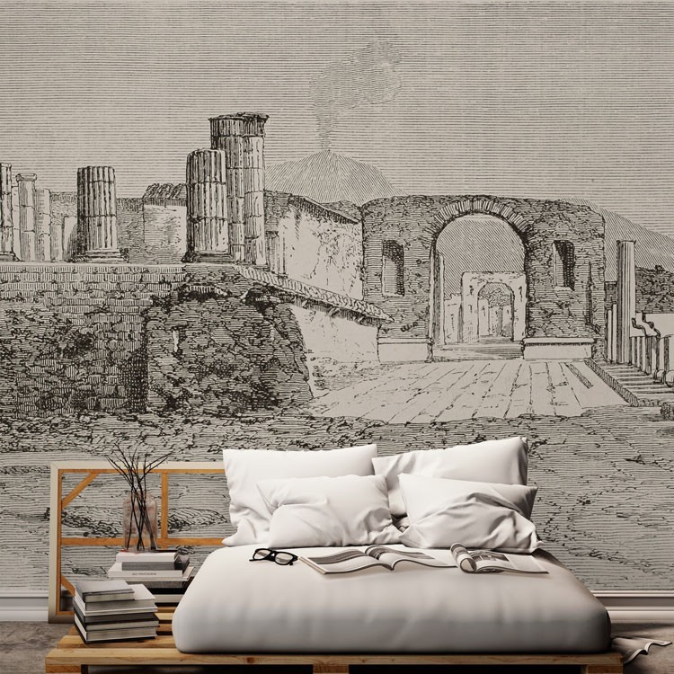 Ταπετσαρία Τοίχου Πομπήια στην Ιταλία. 1864